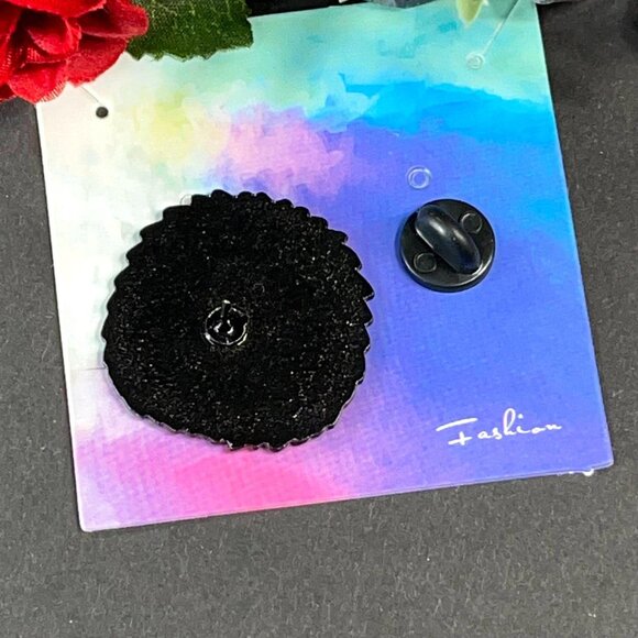 Hedgehog Cartoon Lapel Pin Puffy Animal Enamel Badge Brooch Pin Accessories - Picture 3 of 5